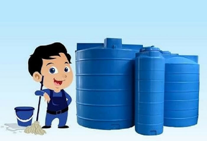 domestic water tank cleaning