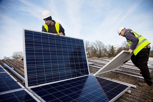 solar panel installation